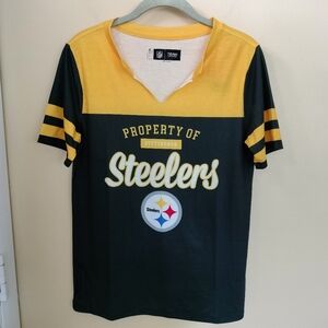 NWT Womens Pittsburgh Steelers Tee T Shirt S Football Fan NFL